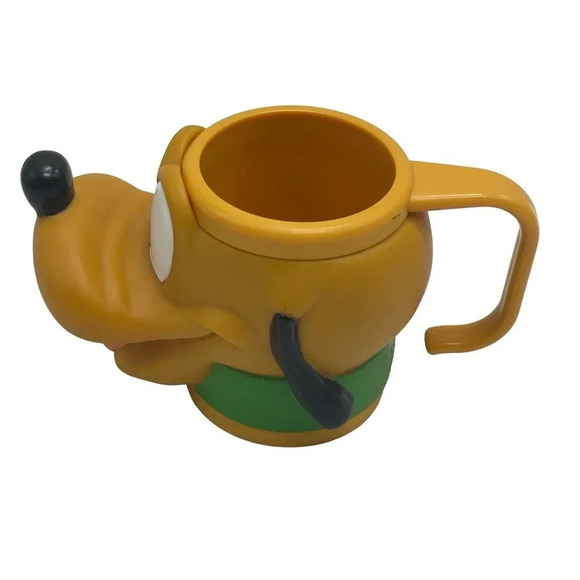 Pluto Vintage 90's Disney Applause Pluto Plastic Face Cup Mug Collectible - Picture 7 of 14